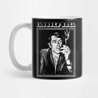 Jacques Brel -- Retro Fan Design Mug